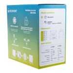 Casa si Gradina - Sanitare - Suporturi si accesorii baie - Sisteme de ventilatie - Ventilator de baie Ecovent DECORA SMART, Ø100, Senzor Umiditate, Timer,sticla, Clapeta antiretur,93 m3/h, Negru Mat - Infinity.ro