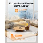 Electronice si Electrocasnice - Climatizare si sisteme de incalzire - Aparate incalzire aer - Aeroterme - Aeroterma Dreo Atom 318, 1500W, Heater Ceramica, Termostat, Eco Mode, Functie Ventilator, Oscilatie 70°, Timer 12h - Infinity.ro