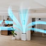 Electronice si Electrocasnice - Climatizare si sisteme de incalzire - Aparate filtrare aer - Purificatoare de aer - Purificator de aer Smart Levoit EverestAir Wi-Fi, Filtru True HEPA, 100 m², Flux de Aer Multidirectional, Mod Auto - Infinity.ro