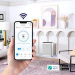 Electronice si Electrocasnice - Climatizare si sisteme de incalzire - Aparate filtrare aer - Purificatoare de aer - Purificator de aer Smart Levoit EverestAir Wi-Fi, Filtru True HEPA, 100 m², Flux de Aer Multidirectional, Mod Auto - Infinity.ro