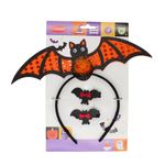 Casa si Gradina - Decoratiuni - Decoratiuni petrecere - Masti si costume carnaval - Set accesorii, Halloween, coronita cu 2 agrafe, model liliac, Goodmark - Infinity.ro