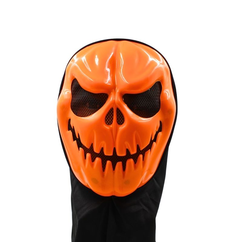 Casa si Gradina - Decoratiuni - Decoratiuni petrecere - Masti si costume carnaval - Masca pentru Halloween, Goodmark, model dovleac, cu gluga neagra, one size - Infinity.ro