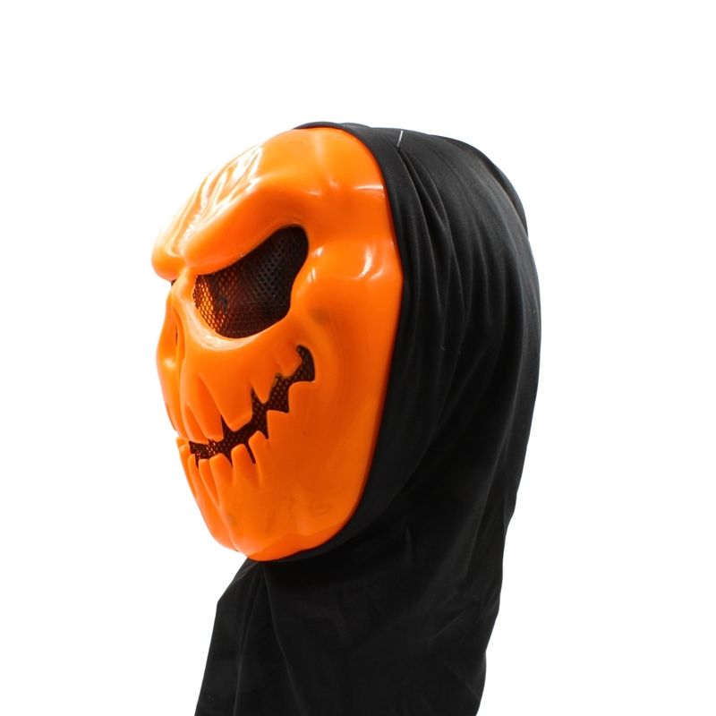 Casa si Gradina - Decoratiuni - Decoratiuni petrecere - Masti si costume carnaval - Masca pentru Halloween, Goodmark, model dovleac, cu gluga neagra, one size - Infinity.ro
