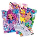 Carti si Birotica - Carti - Carti pentru copii - Carti de colorat - Carte de colorat, pe numere, Nebulous Stars, model Mystery - Infinity.ro