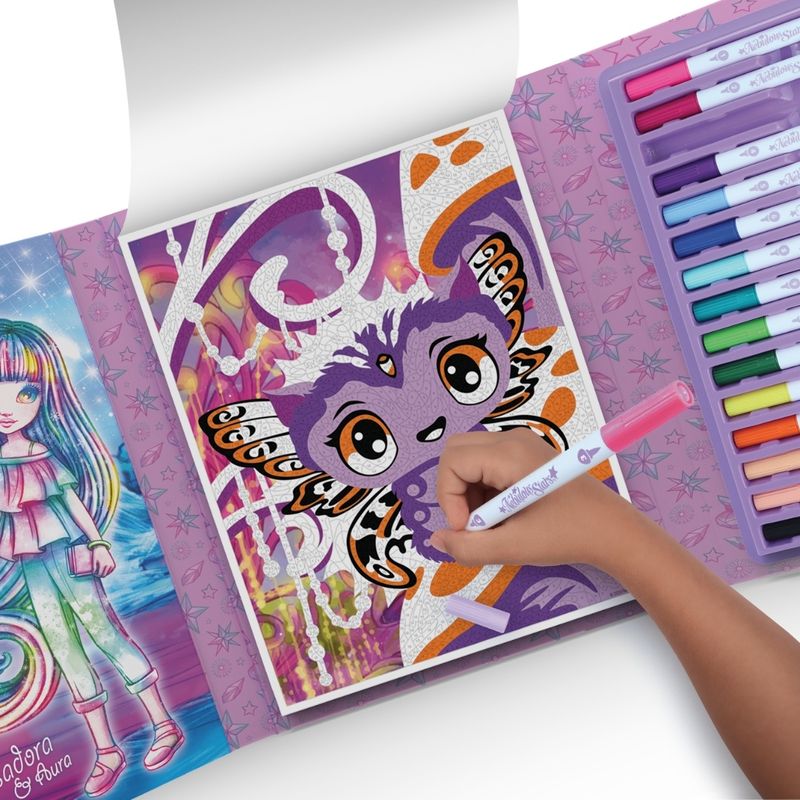 Carti si Birotica - Carti - Carti pentru copii - Carti de colorat - Carte de colorat, pe numere, Nebulous Stars, model Mystery - Infinity.ro