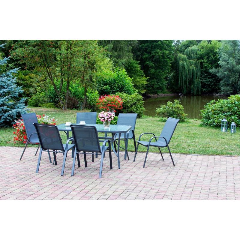 Casa si Gradina - Gradina si terasa - Mobilier exterior - Scaune si sezlonguri gradina - Scaun de gradina Jumi, modern, cu cadru metalic - Infinity.ro