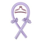 Fashion, accesorii si bijuterii - Femei - Accesorii femei - Accesorii pentru par femei - Ondulator fara caldura, din satin, culoarea mov, WDK01FIO, eCarla - Infinity.ro