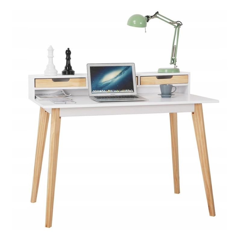 Casa si Gradina - Mobilier - Mese si birouri - Birouri - Birou modern Jumi 110x60x90/75 cm – design scandinav, functionalitate si eleganta naturala - Infinity.ro