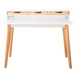 Casa si Gradina - Mobilier - Mese si birouri - Birouri - Birou modern Jumi 110x60x90/75 cm – design scandinav, functionalitate si eleganta naturala - Infinity.ro