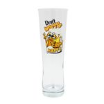 Casa si Gradina - Bucatarie si vesela - Cani si pahare - Pahare - Pahar bere, 500 ml, mesaj funny “Don’t worry, beer happy!" - Infinity.ro