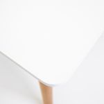 Casa si Gradina - Mobilier - Mese si birouri - Mese bucatarie si dining - Masa dreptunghiulara alba moderna JUMI, 120x80x72 cm, pentru dining sau birou - Infinity.ro