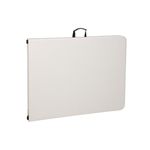 Sport si Outdoor - Camping - Mobilier pentru camping - Mese camping - Masa pliabila tip valiza 180 cm, ideala pentru evenimente, camping si gratar – alb, structura metalica rezistenta - Infinity.ro