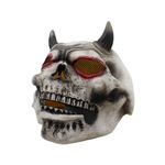 Casa si Gradina - Decoratiuni - Decoratiuni petrecere - Masti si costume carnaval - Masca pentru Halloween, Amscan, model demon craniu, gri cu coarne negre si ochi rosii, one size - Infinity.ro
