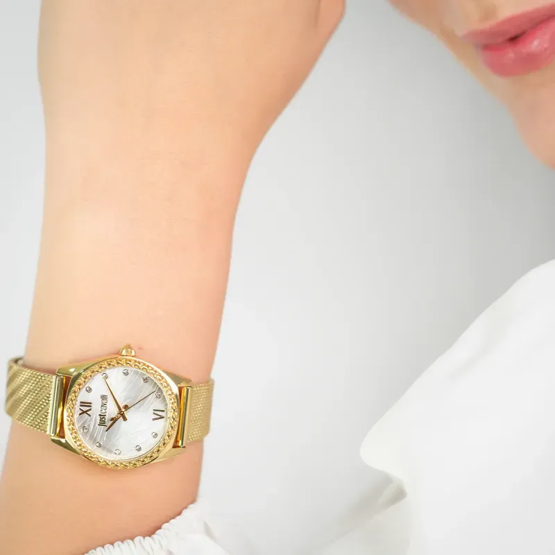 Fashion, accesorii si bijuterii - Femei - Bijuterii femei - Ceasuri femei - Ceas Dama Just Cavalli Animalier Lustro JC1L313M0025 - Infinity.ro