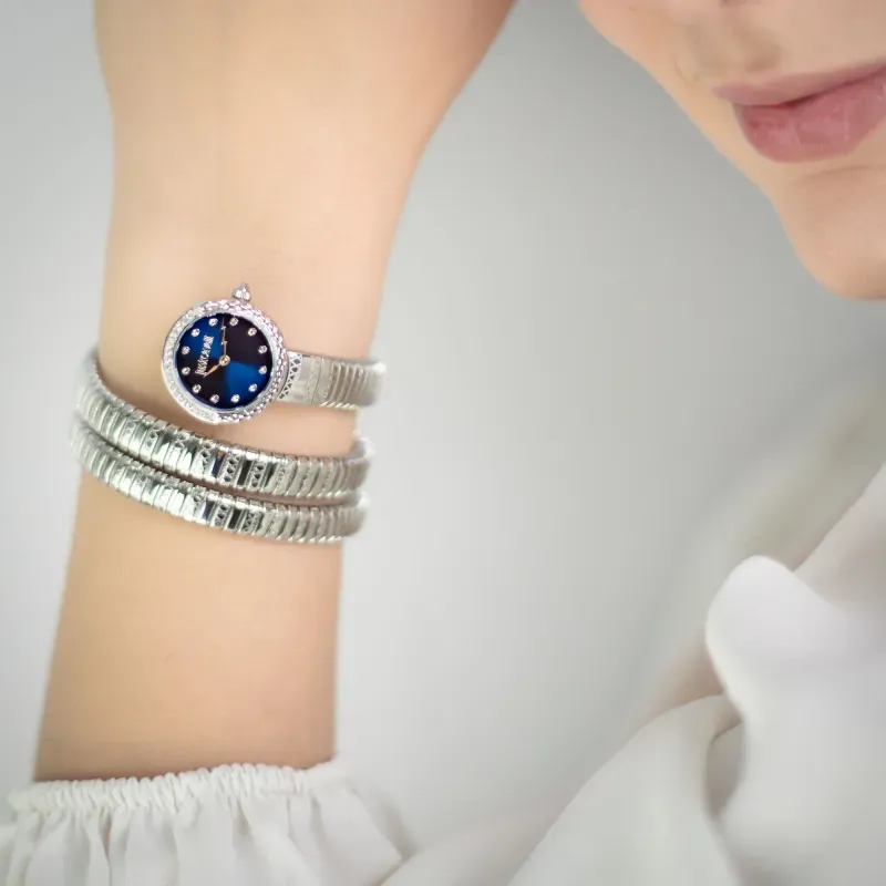 Fashion, accesorii si bijuterii - Femei - Bijuterii femei - Ceasuri femei - Ceas Dama Just Cavalli Signature Enchanting Snake JC1L302M0015 - Infinity.ro