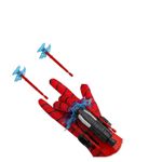 Jucarii, Copii si Bebe - Jucarii si jocuri - Jucarii de rol - Masti si costume copii - Costum Spiderman negru KidMania cu muschi, masca cu lumini si doua manusi lansator, 7-9ani 120-130cm - Infinity.ro