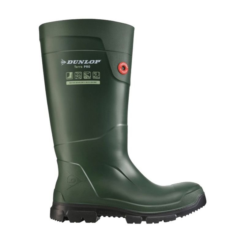 Casa si Gradina - Constructii - Echipamente de lucru - Incaltaminte protectia muncii - Cizme de protectie, DUNLOP, material Purofort, culoare verde, Purofort, TerraPRo 41 - Infinity.ro