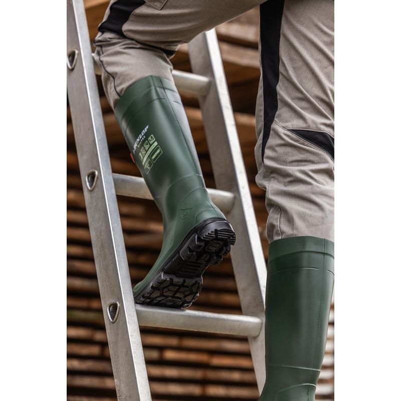 Casa si Gradina - Constructii - Echipamente de lucru - Incaltaminte protectia muncii - Cizme de protectie, DUNLOP, material Purofort, culoare verde, Purofort, TerraPRo 41 - Infinity.ro