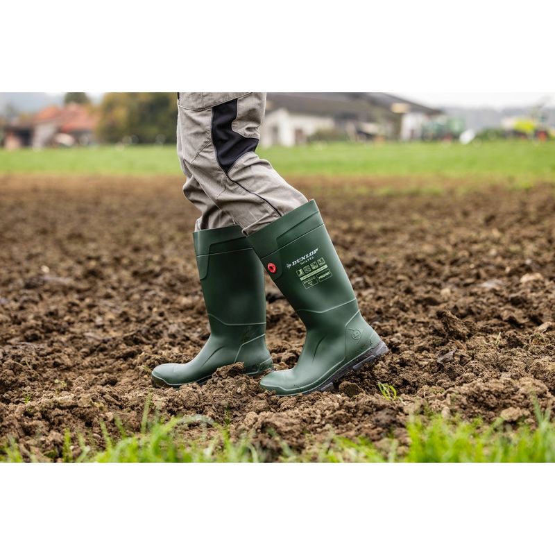 Casa si Gradina - Constructii - Echipamente de lucru - Incaltaminte protectia muncii - Cizme de protectie, DUNLOP, material Purofort, culoare verde, Purofort, TerraPRo 41 - Infinity.ro