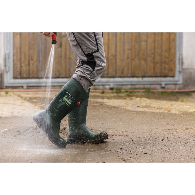 Casa si Gradina - Constructii - Echipamente de lucru - Incaltaminte protectia muncii - Cizme de protectie, DUNLOP, material Purofort, culoare verde, Purofort, TerraPRo 41 - Infinity.ro