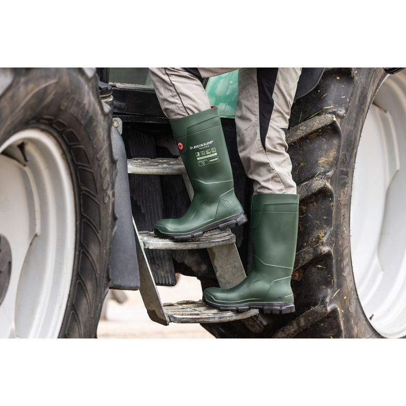Casa si Gradina - Constructii - Echipamente de lucru - Incaltaminte protectia muncii - Cizme de protectie, DUNLOP, material Purofort, culoare verde, Purofort, TerraPRo 41 - Infinity.ro