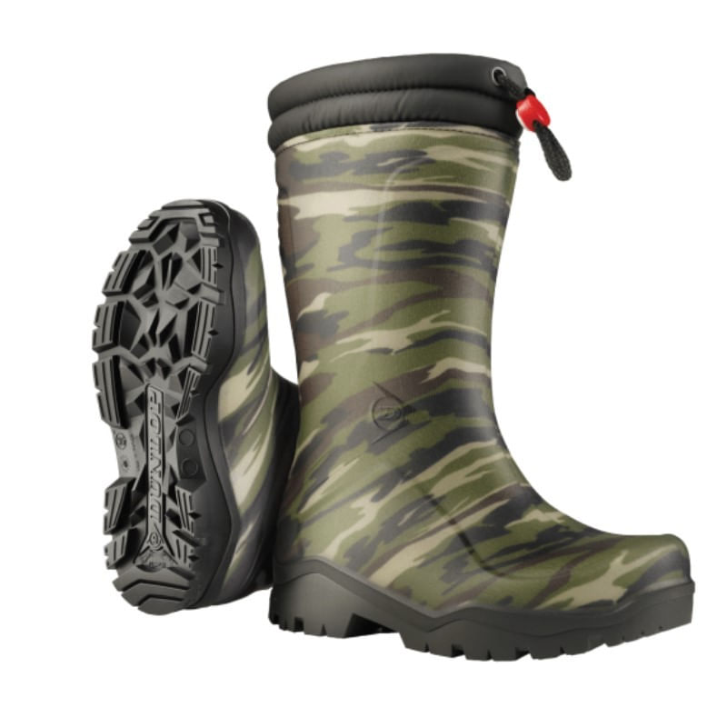 Fashion, accesorii si bijuterii - Copii - Incaltaminte copii - Ghete si cizme copii - Cizme imblanite pentru copii, Dunlop Kids Blizzard 32 Camuflaj - Infinity.ro