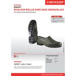 Casa si Gradina - Constructii - Echipamente de lucru - Incaltaminte protectia muncii - Galosi, Dunlop, Wellie, impermeabili, culoarea Verde, 814V Verde 45 - Infinity.ro