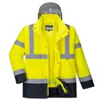 Casa si Gradina - Constructii - Echipamente de lucru - Imbracaminte protectia muncii - Geaca de protectie Contrast Traffic Hi-Vis 4-in-1 Portwest-S471 S Galben - Infinity.ro