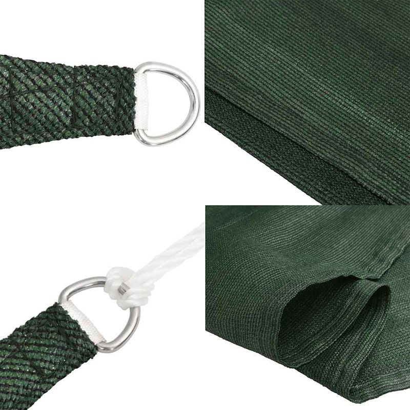Casa si Gradina - Gradina si terasa - Umbrele si pavilioane - Umbrele - Panza parasolar, verde deschis, 5x7x7 m, HDPE, 160 g/m² - Infinity.ro