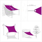 Casa si Gradina - Gradina si terasa - Umbrele si pavilioane - Umbrele - Panza parasolar, gri inchis, 4/5x3 m, HDPE, 160 g/m², trapez - Infinity.ro