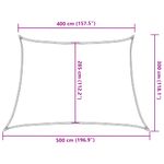 Casa si Gradina - Gradina si terasa - Umbrele si pavilioane - Umbrele - Panza parasolar, gri inchis, 4/5x3 m, HDPE, 160 g/m², trapez - Infinity.ro