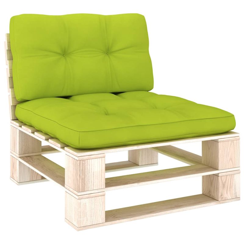 Casa si Gradina - Gradina si terasa - Mobilier exterior - Perne decorative exterior - Perne de paleti, 2 buc, verde aprins, material textil - Infinity.ro