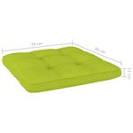 Casa si Gradina - Gradina si terasa - Mobilier exterior - Perne decorative exterior - Perne de paleti, 2 buc, verde aprins, material textil - Infinity.ro