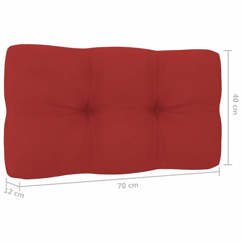 Casa si Gradina - Gradina si terasa - Mobilier exterior - Perne decorative exterior - Perne de paleti, 2 buc. rosu, material textil - Infinity.ro