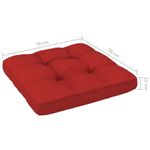 Casa si Gradina - Gradina si terasa - Mobilier exterior - Perne decorative exterior - Perne de paleti, 2 buc. rosu, material textil - Infinity.ro