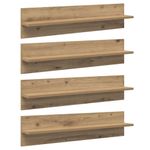 Casa si Gradina - Mobilier - Biblioteci si rafturi - Rafturi - Semele de perete 4 pcs Stejar Artizanal 80 x 11,5 x 18 cm - Infinity.ro