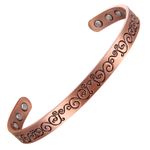 Fashion, accesorii si bijuterii - Femei - Bijuterii femei - Bratari femei - Brățară Terapeutică din Cupru Electrolitic 99,99% Pur cu 6 Magneți din Neodim | Model VS867, XTERRA® - Infinity.ro