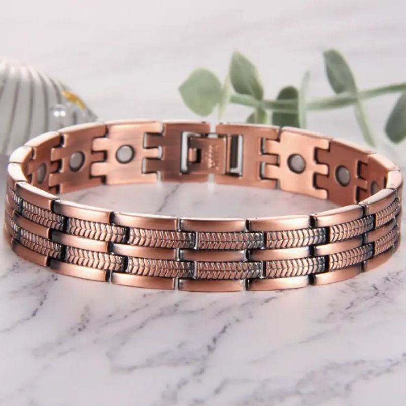 Fashion, accesorii si bijuterii - Femei - Bijuterii femei - Bratari femei - Brățară magnetică terapeutică din cupru pur 99,99% | model vs20 - Infinity.ro