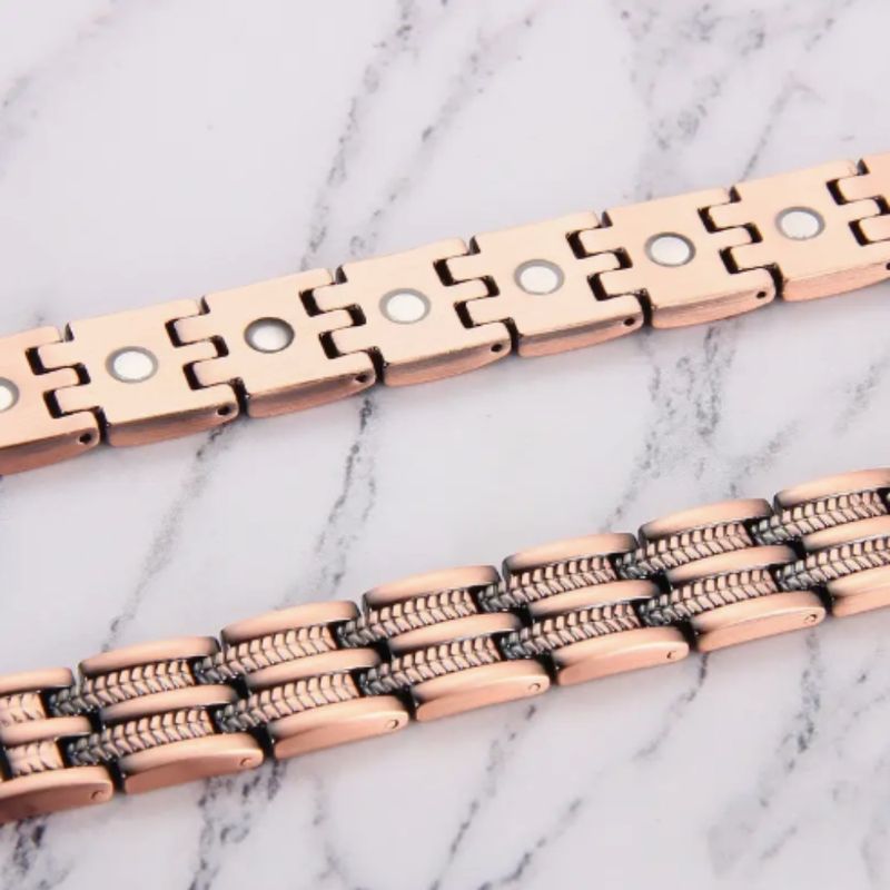Fashion, accesorii si bijuterii - Femei - Bijuterii femei - Bratari femei - Brățară magnetică terapeutică din cupru pur 99,99% | model vs20 - Infinity.ro