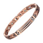 Fashion, accesorii si bijuterii - Femei - Bijuterii femei - Bratari femei - Brățară magnetică terapeutică din cupru pur 99,99% | model vs25 - Infinity.ro
