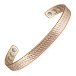 Fashion, accesorii si bijuterii - Femei - Bijuterii femei - Bratari femei - Brățară magnetică terapeutică din cupru pur 99,99% | model vs44 - Infinity.ro