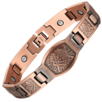 Fashion, accesorii si bijuterii - Femei - Bijuterii femei - Bratari femei - Brățară Terapeutică din Cupru Electrolitic 99,99% Pur cu 6 Magneți din Neodim | Model VS856, XTERRA® - Infinity.ro