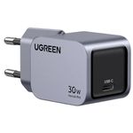 Laptop, Telefoane si Tablete - Telefoane mobile si accesorii - Accesorii Telefoane - Incarcatoare telefoane - Incarcator retea UGREEN Nexode Pro 30W USB-C GaN Fast Charger EU, 1 x USB-C, Gri - Infinity.ro
