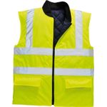 Casa si Gradina - Constructii - Echipamente de lucru - Imbracaminte protectia muncii - Vesta de protectie Termica Reversibila Hi-Vis Portwest, S469 XXXL Galben - Infinity.ro
