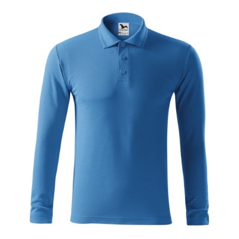Fashion, accesorii si bijuterii - Barbati - Imbracaminte - Tricouri si bluze barbati - Tricou polo pentru barbati, Pique Polo LS 221, Malfini S Albastru - Infinity.ro