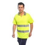 Casa si Gradina - Constructii - Echipamente de lucru - Imbracaminte protectia muncii - Tricou polo de protectie, reflectorizant Confort Portwest-S171 XL Galben - Infinity.ro