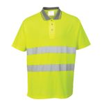 Casa si Gradina - Constructii - Echipamente de lucru - Imbracaminte protectia muncii - Tricou polo de protectie, reflectorizant Confort Portwest-S171 XL Galben - Infinity.ro