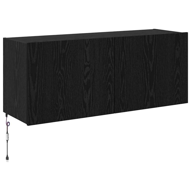 Casa si Gradina - Mobilier - Comode si corpuri - Comode - Dulap TV de perete Stejar Negru 100 x 35 x 41 cm Lemn compozit - Infinity.ro