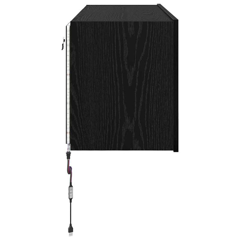 Casa si Gradina - Mobilier - Comode si corpuri - Comode - Dulap TV de perete Stejar Negru 100 x 35 x 41 cm Lemn compozit - Infinity.ro