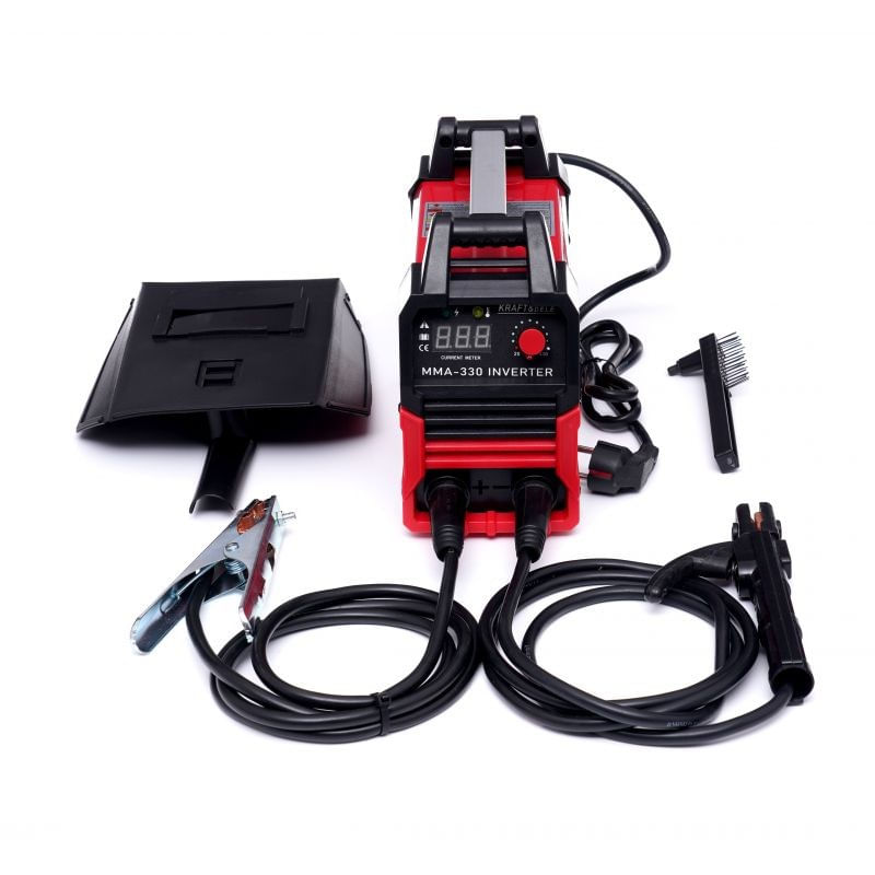 Casa si Gradina - Constructii - Scule electrice si accesorii - Aparate de sudura - Aparat de sudura, MMA IGBT LCD 330A, KD1827, Kraft&Dele - Infinity.ro